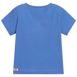 Oilily-Blue Organic Cotton T-Shirt | Childrensalon Outlet