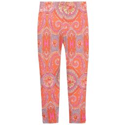 Oilily-Кораллово-розовые легинсы из вискозы | Childrensalon Outlet