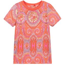 Oilily-Кораллово-розовая футболка из вискозы | Childrensalon Outlet