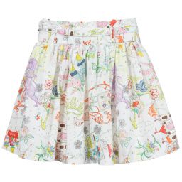 Oilily-Хлопковая юбка с принтом Fairytale | Childrensalon Outlet