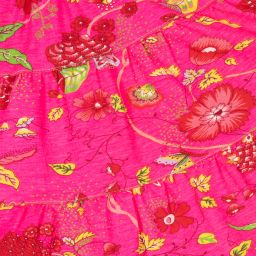 Oilily-Неоново-розовая юбка в цветочек для девочек | Childrensalon Outlet