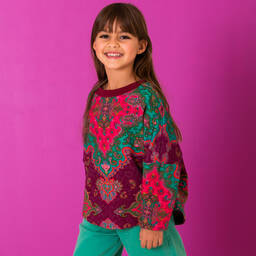 Oilily-Свитшот с принтом пейсли для девочек | Childrensalon Outlet