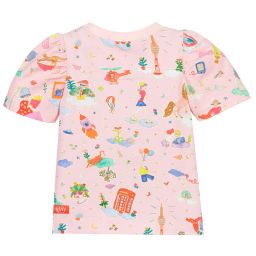 Oilily-Розовая футболка из органического хлопка | Childrensalon Outlet