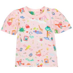Oilily-Розовая футболка из органического хлопка | Childrensalon Outlet