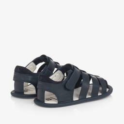 Old Soles-Baby Boys Blue Leather Sandals | Childrensalon Outlet