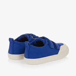 Old Soles-Blue Canvas Velcro Trainers | Childrensalon Outlet