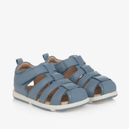 Old Soles-Blue Leather Baby Sandals | Childrensalon Outlet