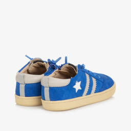 Old Soles-Boys Azure Suede Star Runners | Childrensalon Outlet