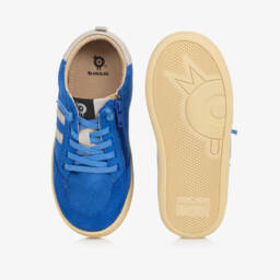 Old Soles-Boys Azure Suede Star Runners | Childrensalon Outlet