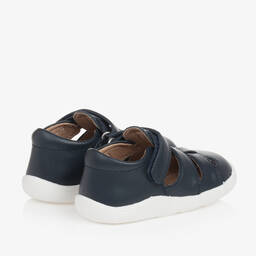 أولد سولز-حذاء أطفال ولادي جلد لون كحلي لبدء المشي | Childrensalon Outlet