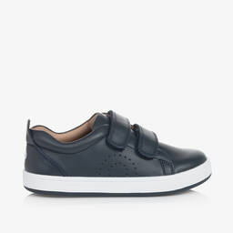 Old Soles-Boys Blue Leather Trainers | Childrensalon Outlet