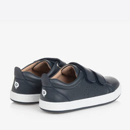Old Soles-Boys Blue Leather Trainers | Childrensalon Outlet