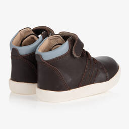 أولد سولز-حذاء جلد صناعي لون بني لمرحلة بدء المشي للمواليد | Childrensalon Outlet
