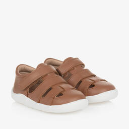 Old Soles-حذاء أطفال ولادي جلد لون بني لبدء المشي | Childrensalon Outlet