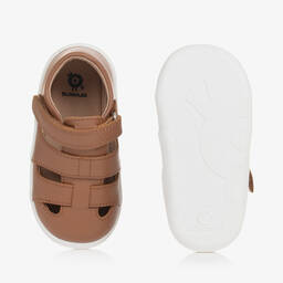Old Soles-حذاء أطفال ولادي جلد لون بني لبدء المشي | Childrensalon Outlet