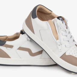 Old Soles-Кремовые и серо-коричневые кожаные туфли для мальчиков | Childrensalon Outlet