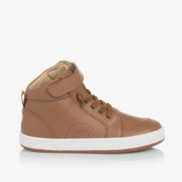 Old Soles-Boys Leather Tan High-Tops | Childrensalon Outlet