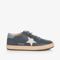 أولد سولز-حذاء رياضي بطبعة نجمة جلد لون كحلي | Childrensalon Outlet