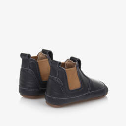 Old Soles-Boys Navy Leather Walker Boots | Childrensalon Outlet