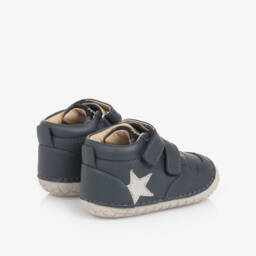 Old Soles-Синие кожаные первые туфли для мальчиков | Childrensalon Outlet