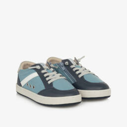 Old Soles-Boys Stylish Blue Canvas Sneakers | Childrensalon Outlet