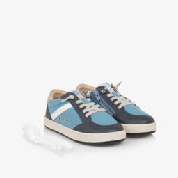 Old Soles-Boys Stylish Blue Canvas Sneakers | Childrensalon Outlet