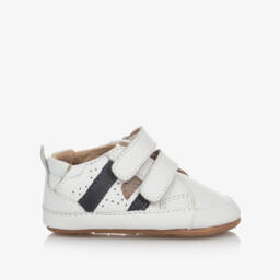 Old Soles-Boys White Leather First Walkers | Childrensalon Outlet