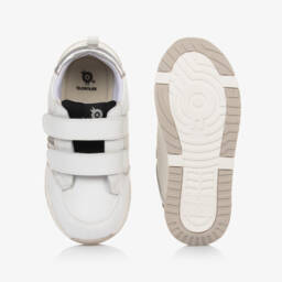 Old Soles-Boys White Leather Mesh Trainers | Childrensalon Outlet