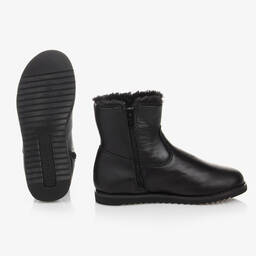 Old Soles-Черные кожаные ботинки для девочек | Childrensalon Outlet