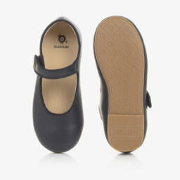Old Soles-Girls Blue Leather Ballet Flats | Childrensalon Outlet