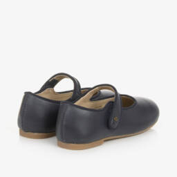 Old Soles-Girls Blue Leather Ballet Flats | Childrensalon Outlet