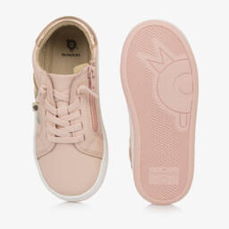 Old Soles-Girls Blush Leather Sneakers | Childrensalon Outlet