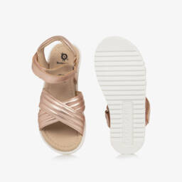 Old Soles-Girls Glittering Velcro Leather Sandals | Childrensalon Outlet