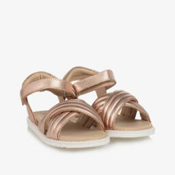 Old Soles-Girls Glittering Velcro Leather Sandals | Childrensalon Outlet