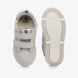 Old Soles-Girls Grey Leather Mesh Trainers | Childrensalon Outlet