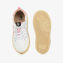 Old Soles-Girls Ivory Star Leather Sneakers | Childrensalon Outlet