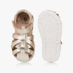 Old Soles-Girls Luxurious Gold Leather Walkers | Childrensalon Outlet