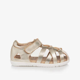 Old Soles-Girls Luxurious Gold Leather Walkers | Childrensalon Outlet