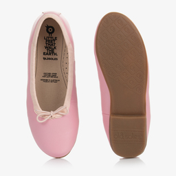 Old Soles-Girls Pink Leather Ballerinas | Childrensalon Outlet