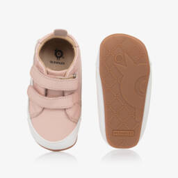 Old Soles-Girls Pink Leather First Walkers | Childrensalon Outlet
