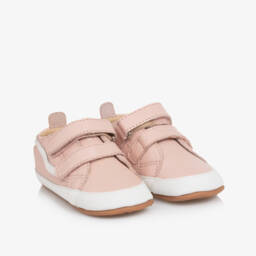 Old Soles-Girls Pink Leather First Walkers | Childrensalon Outlet