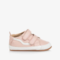 Old Soles-Girls Pink Leather First Walkers | Childrensalon Outlet