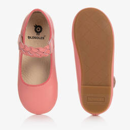 أولد سولز-حذاء جلد لون زهري للبنات | Childrensalon Outlet