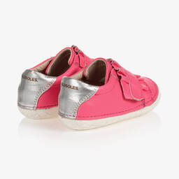 Old Soles-Girls Pink Leather Trainers | Childrensalon Outlet