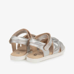 Old Soles-Girls Shimmering Silver Strap Sandals | Childrensalon Outlet