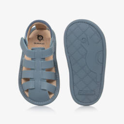 Old Soles-Girls Soft Leather Blue Strap Shoes | Childrensalon Outlet