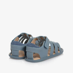 Old Soles-Girls Soft Leather Blue Strap Shoes | Childrensalon Outlet