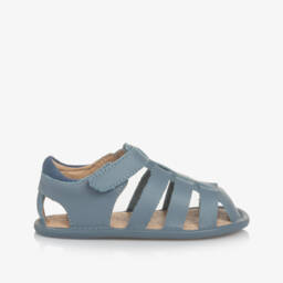 Old Soles-Girls Soft Leather Blue Strap Shoes | Childrensalon Outlet