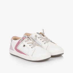 Old Soles-Girls Sparkling Ivory & Blush Sneakers | Childrensalon Outlet