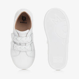 Old Soles-Girls White Leather Trainers | Childrensalon Outlet